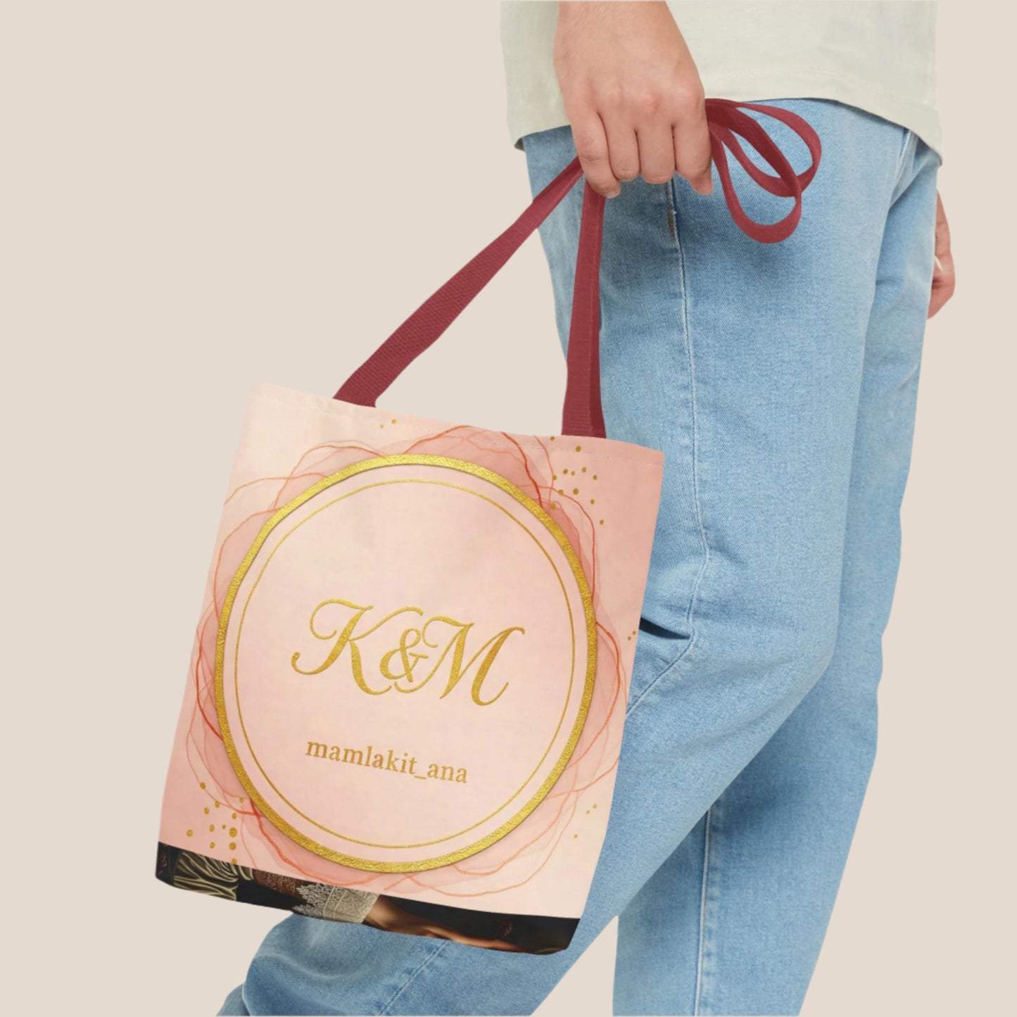 Tote Bag- K&M حقيبة "أنا الملكة" - 𝓜𝓪𝓶𝓵𝓪𝓴𝓪𝓽𝓲 & 𝓐𝓷𝓪