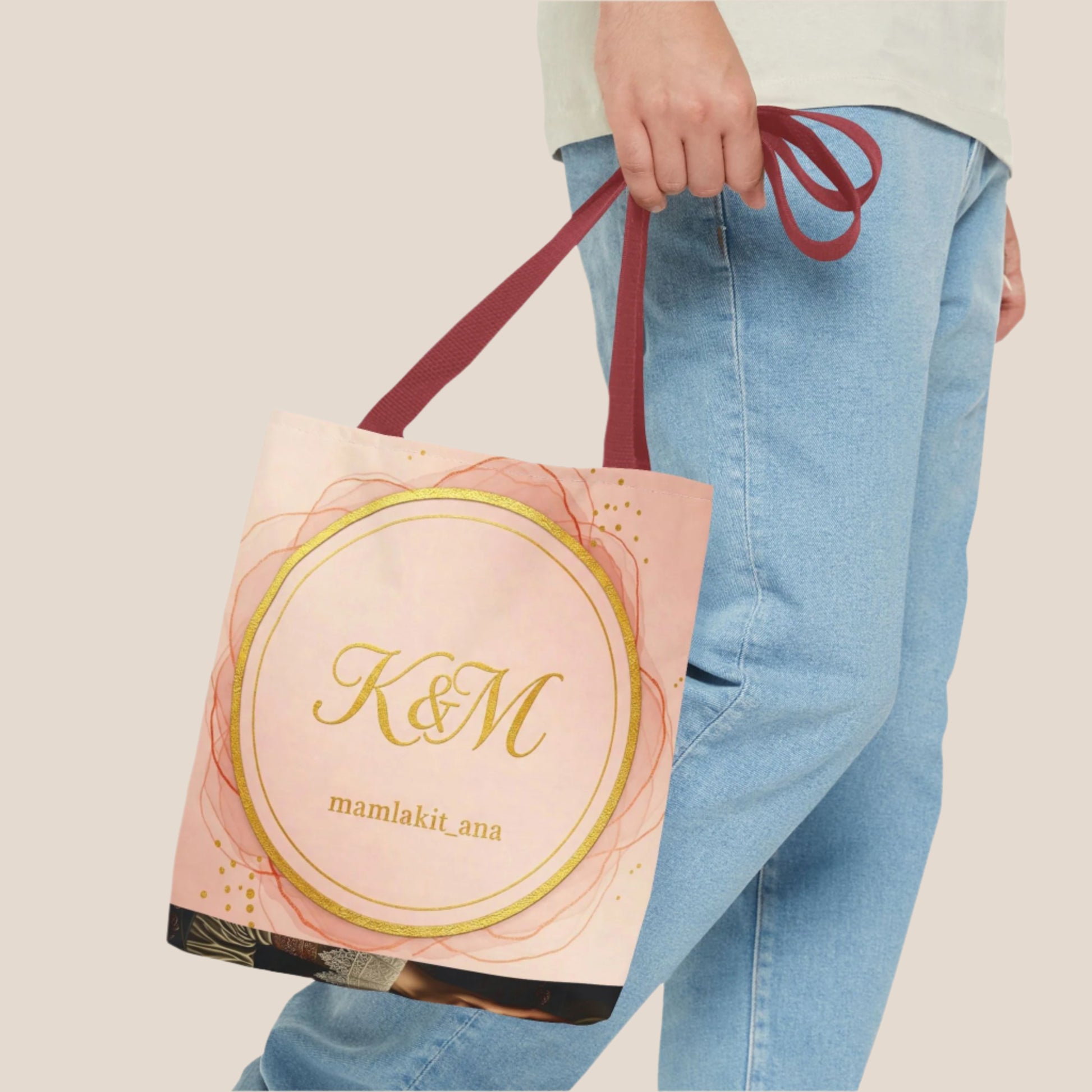 Tote Bag- K&M حقيبة "أنا الملكة" - 𝓜𝓪𝓶𝓵𝓪𝓴𝓪𝓽𝓲 & 𝓐𝓷𝓪