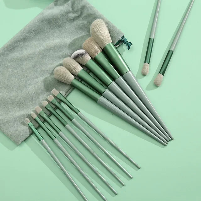 13-Piece Professional Makeup Brush Set - مجموعة فرش مكياج فاخرة من 𝓜𝓪�𝓵𝓪𝓴𝓪𝓽𝓲 & 𝓐𝓷𝓪 - 𝓜𝓪𝓶𝓵𝓪𝓴𝓪𝓽𝓲 & 𝓐𝓷𝓪