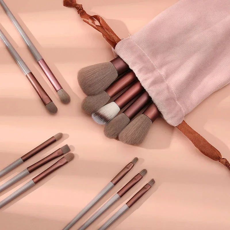 13-Piece Professional Makeup Brush Set - مجموعة فرش مكياج فاخرة من 𝓜𝓪�𝓵𝓪𝓴𝓪𝓽𝓲 & 𝓐𝓷𝓪 - 𝓜𝓪𝓶𝓵𝓪𝓴𝓪𝓽𝓲 & 𝓐𝓷𝓪