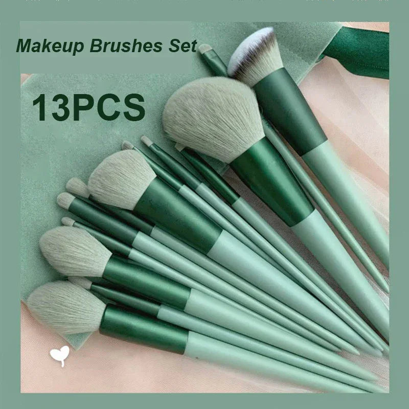 13-Piece Professional Makeup Brush Set - مجموعة فرش مكياج فاخرة من 𝓜𝓪�𝓵𝓪𝓴𝓪𝓽𝓲 & 𝓐𝓷𝓪 - 𝓜𝓪𝓶𝓵𝓪𝓴𝓪𝓽𝓲 & 𝓐𝓷𝓪