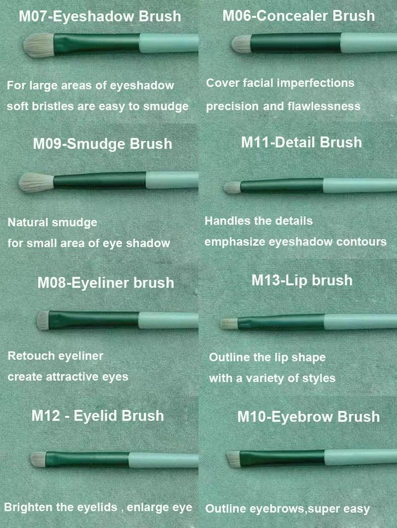 13-Piece Professional Makeup Brush Set - مجموعة فرش مكياج فاخرة من 𝓜𝓪�𝓵𝓪𝓴𝓪𝓽𝓲 & 𝓐𝓷𝓪 - 𝓜𝓪𝓶𝓵𝓪𝓴𝓪𝓽𝓲 & 𝓐𝓷𝓪